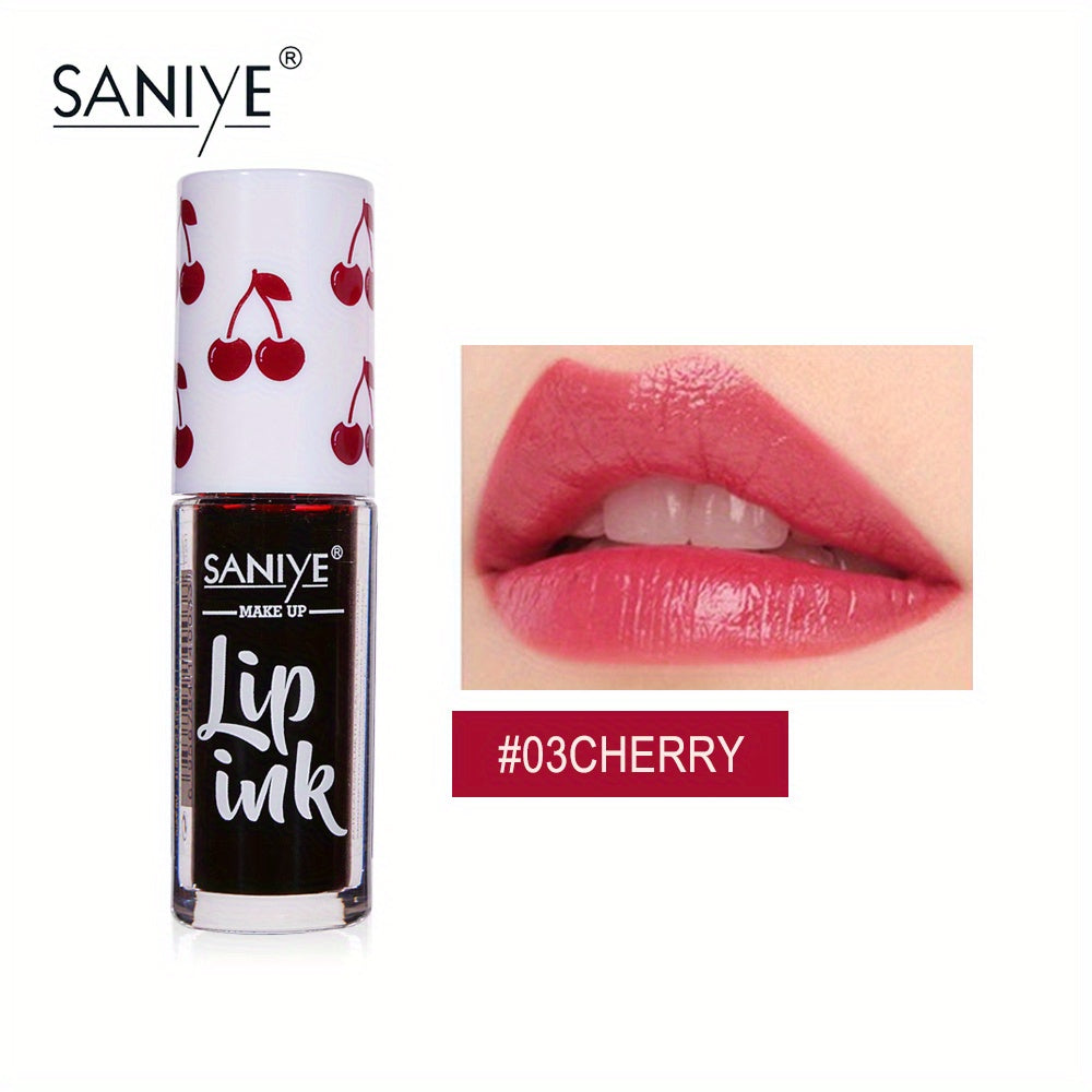 SANIYE Cherry Lipstick Matte Lip Tint Waterproof Long Lasting
