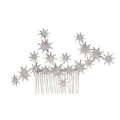 Snowflake Bridal Hair Comb Rhinestone Hair Jewelry