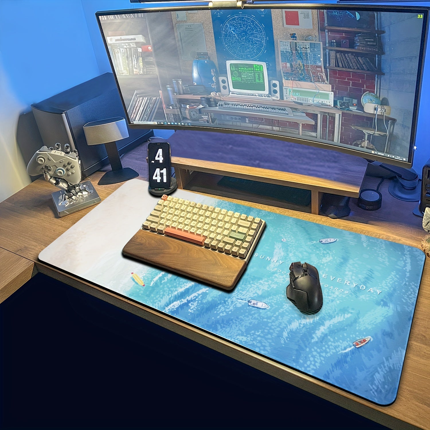 XL Gaming Mouse Pad Extended Desk Mat Non Slip Rubber Base Keyboard Pad