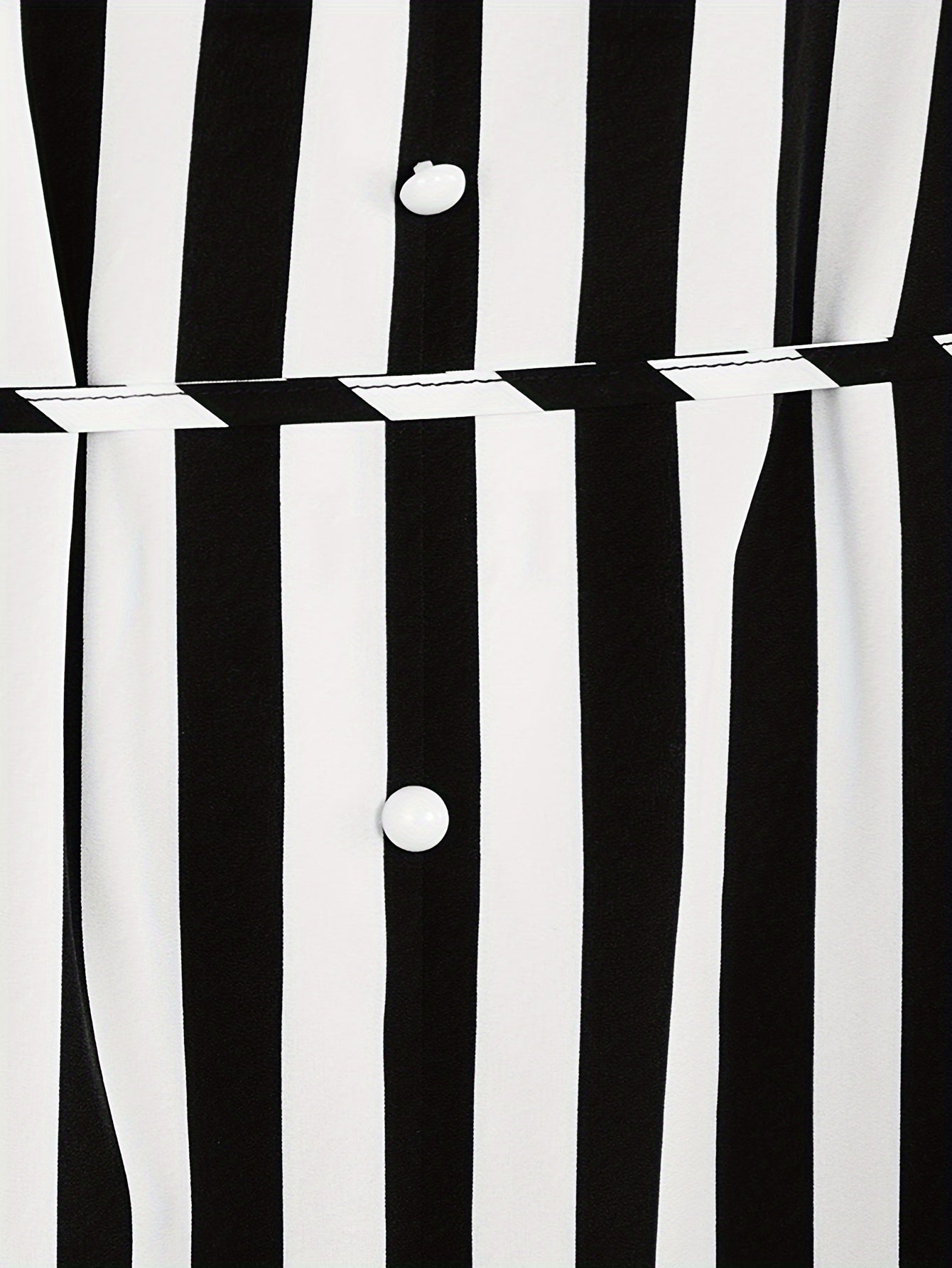 Stripe Print Long Sleeve V Neck Dress