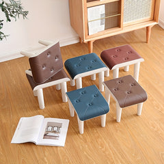 Faux Leather Stools for Shoe Changing in Living Rooms
