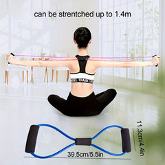 Yoga Tension Belt 8 Shaped Fitness Training Tensioner