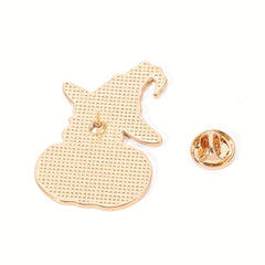 Funny Cat Pumpkin Enamel Brooch for Boys - Cute Halloween Accessory