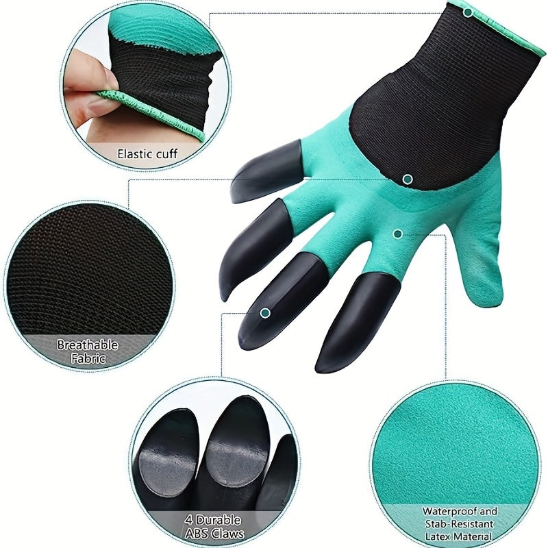 Garden Gloves With Claws for Men and Women - Easy Digging