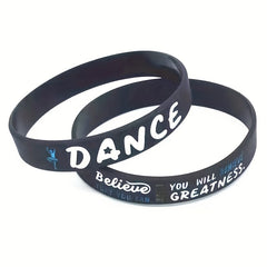 Dancer Dance Believe You Can Victory Rubber Bracelet Silicone Wristband