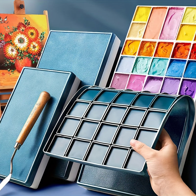 Silicone Flip Cover Watercolor Palette 12-48 Grids