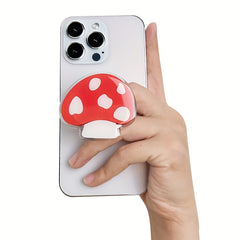Cartoon Mushroom Phone Holder Foldable Desktop Portable Handle
