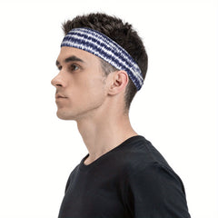 Men's Tie Dye Headband Swirl Design Casual Sports Outfit