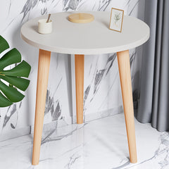 Small Round Coffee Snack Table Portable Space Saving 3 Feets Side End Table