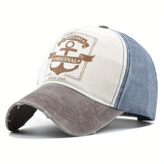 Men's Washed Baseball Cap Retro Spring Summer Hat Letter Cap