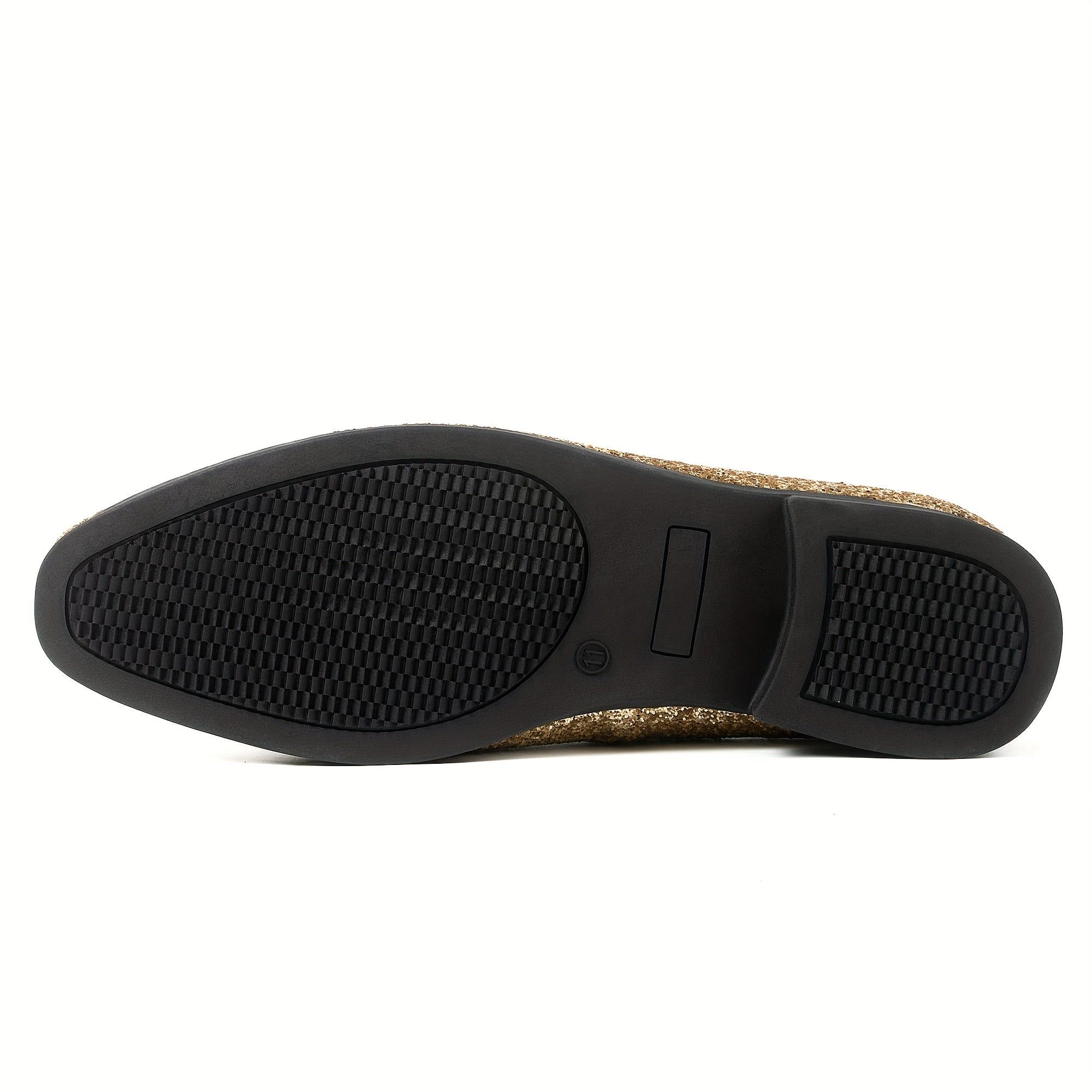 Men's Glitter Loafers Slip-On Dress Shoes for Party Wedding