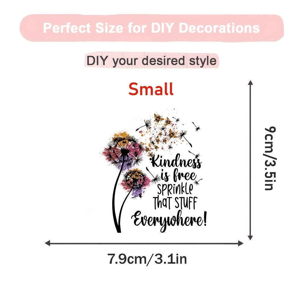 Bee Floral Nature Iron On Decal Patches Heat Transfer Stickers DIY Appliques