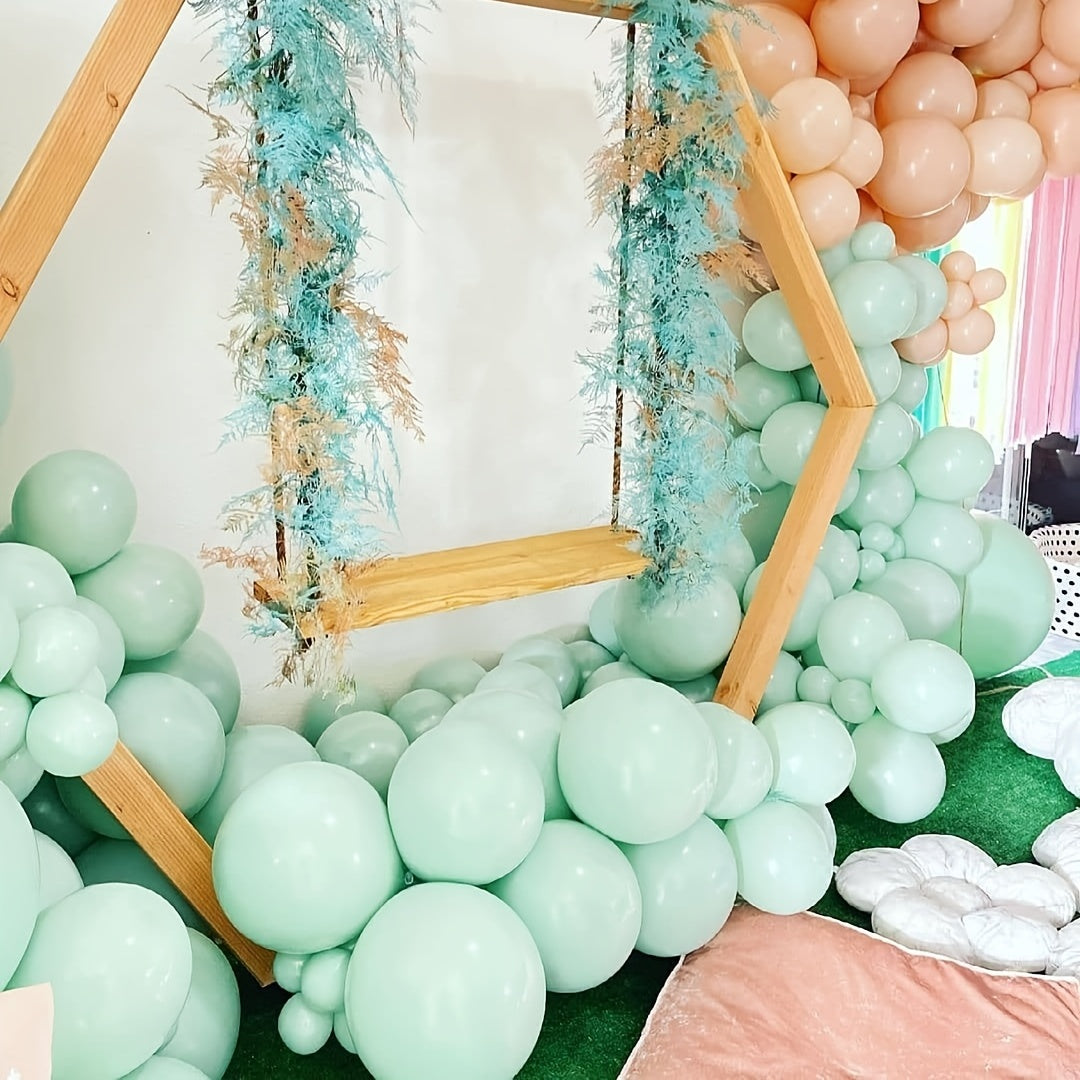 Pastel Mint Green Balloons Garland Arch Kit 85pcs