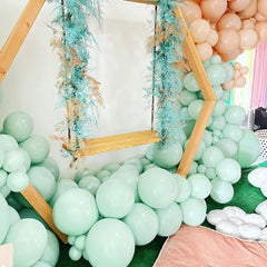 Pastel Mint Green Balloons Garland Arch Kit 85pcs