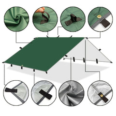 Outdoor Tarpaulin for Rain & Sun Protection – Beach Camping & BBQs