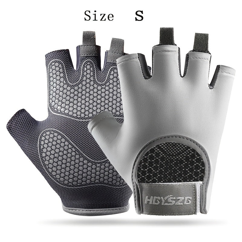Kids Half Finger Cycling Gloves Non Slip Outdoor Sports Gloves Boys Girls 12-14