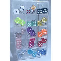Luminous Fruit Cup Earrings Beverage Bottle Milk Tea Cookie Dice Earrings