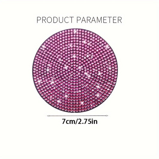 Rhinestone Printed Cup Pads for Car, Non Slip Coaster, Shockproof