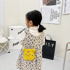 Bear Plush Crossbody Bag Small Animal Plush Coin Purse For Girls
