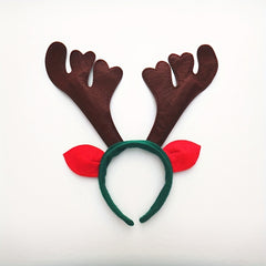 Christmas Deer Antlers Headband With Ears Reindeer Antlers Headband