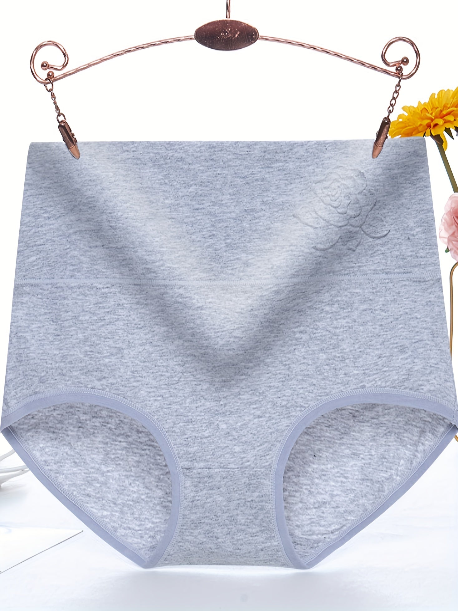 4pcs Floral Print Briefs Comfy Stretchy Intimates Panties
