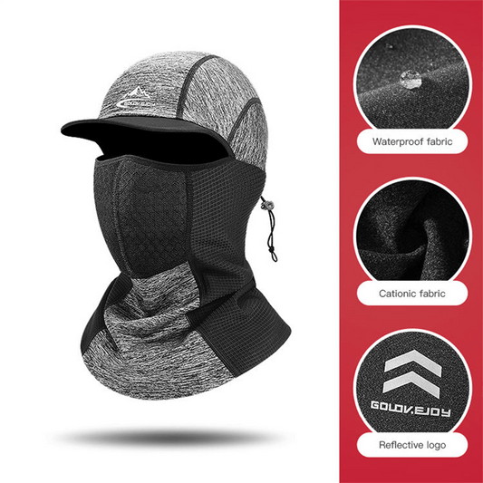 Velvet Balaclava Hat with Scarf for Outdoor Sports & Quick Drying