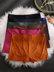 6pcs Seamless Boyshort Panties Soft & Comfortable Stretch Panties