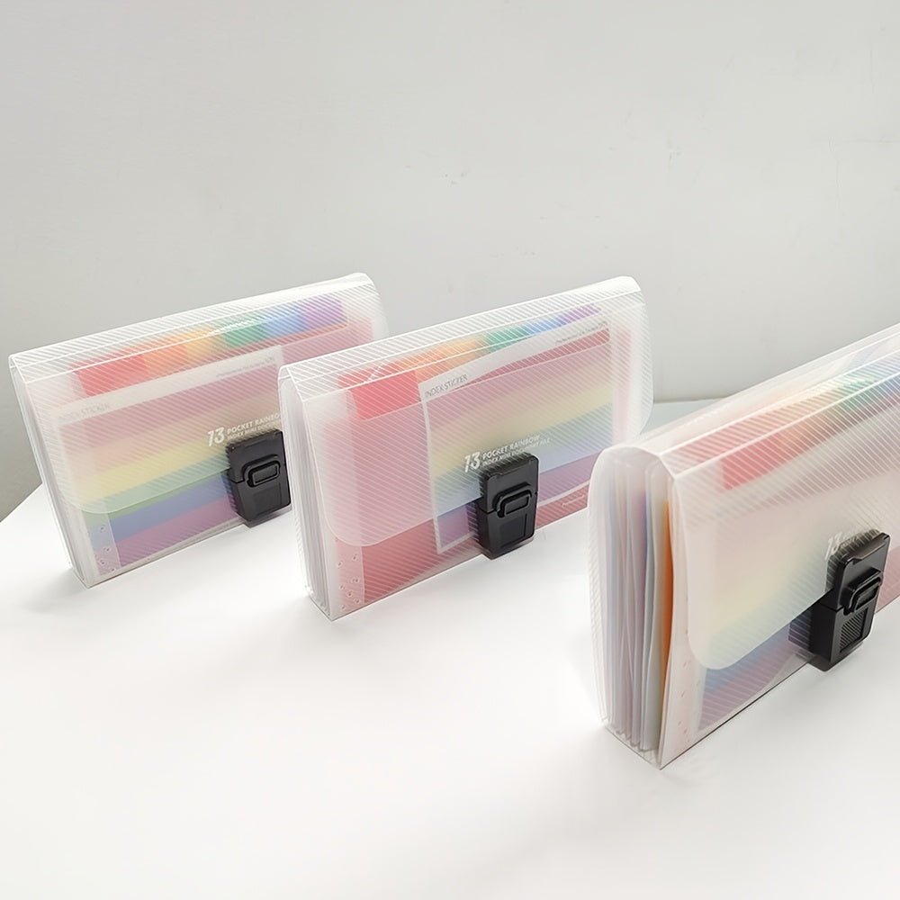 A6 File Folder Extension Wallet Portable Receipt Organizer Storage Bag