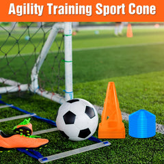 9/16pcs Hollow Soccer Ball Training Cones Small Cones With Mesh Bag
