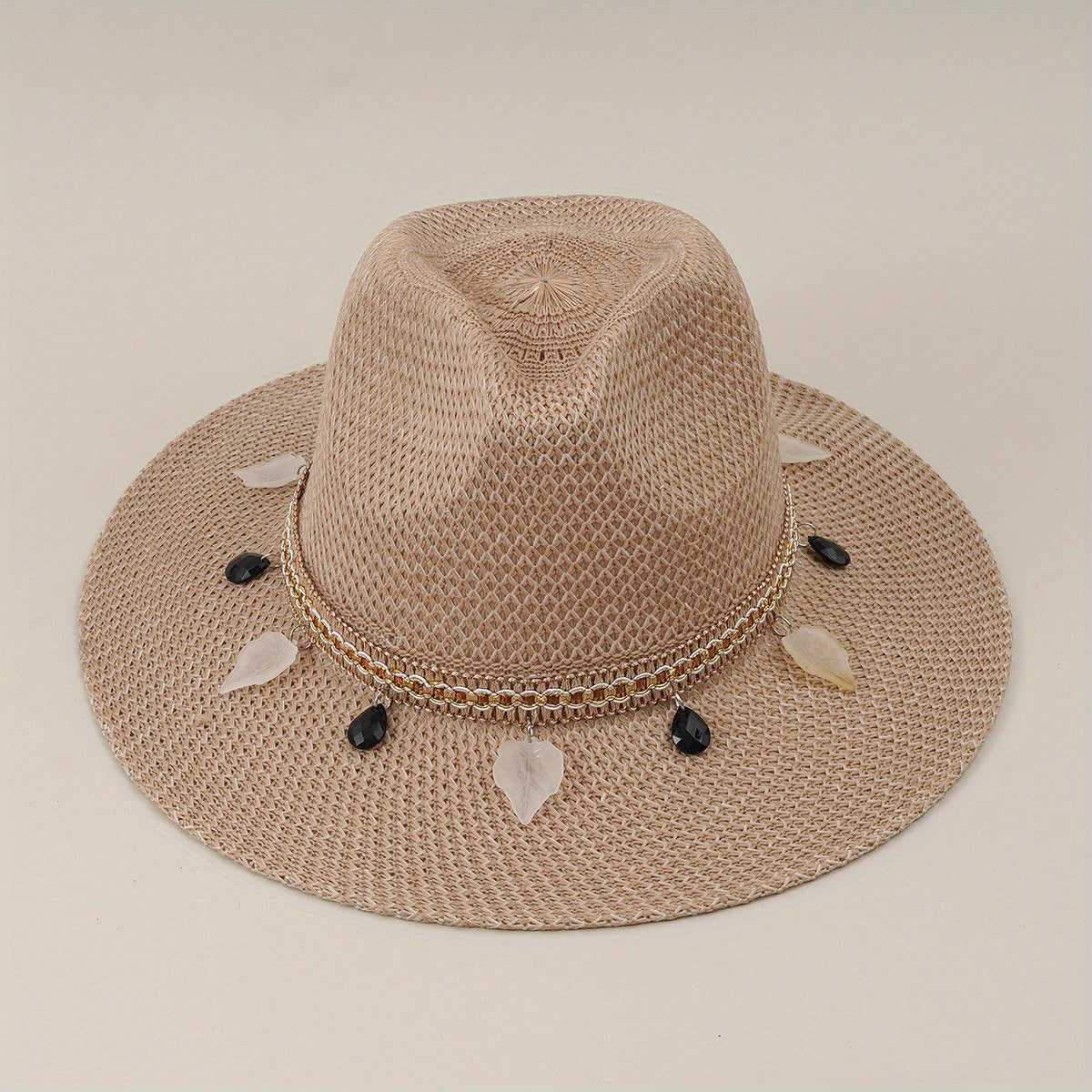 Summer Straw Hat Outdoor Sun Hat Casual Top Hat Travel Jazz Hat