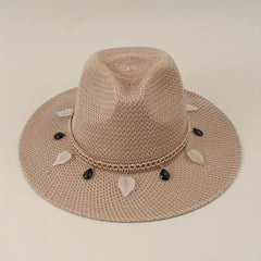 Summer Straw Hat Outdoor Sun Hat Casual Top Hat Travel Jazz Hat