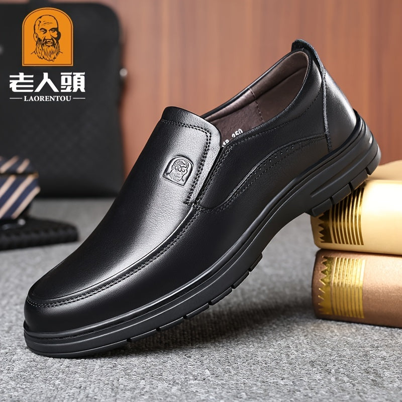 LAORENTOU Men's Leather Loafer Shoes Lightweight for Spring And Summer