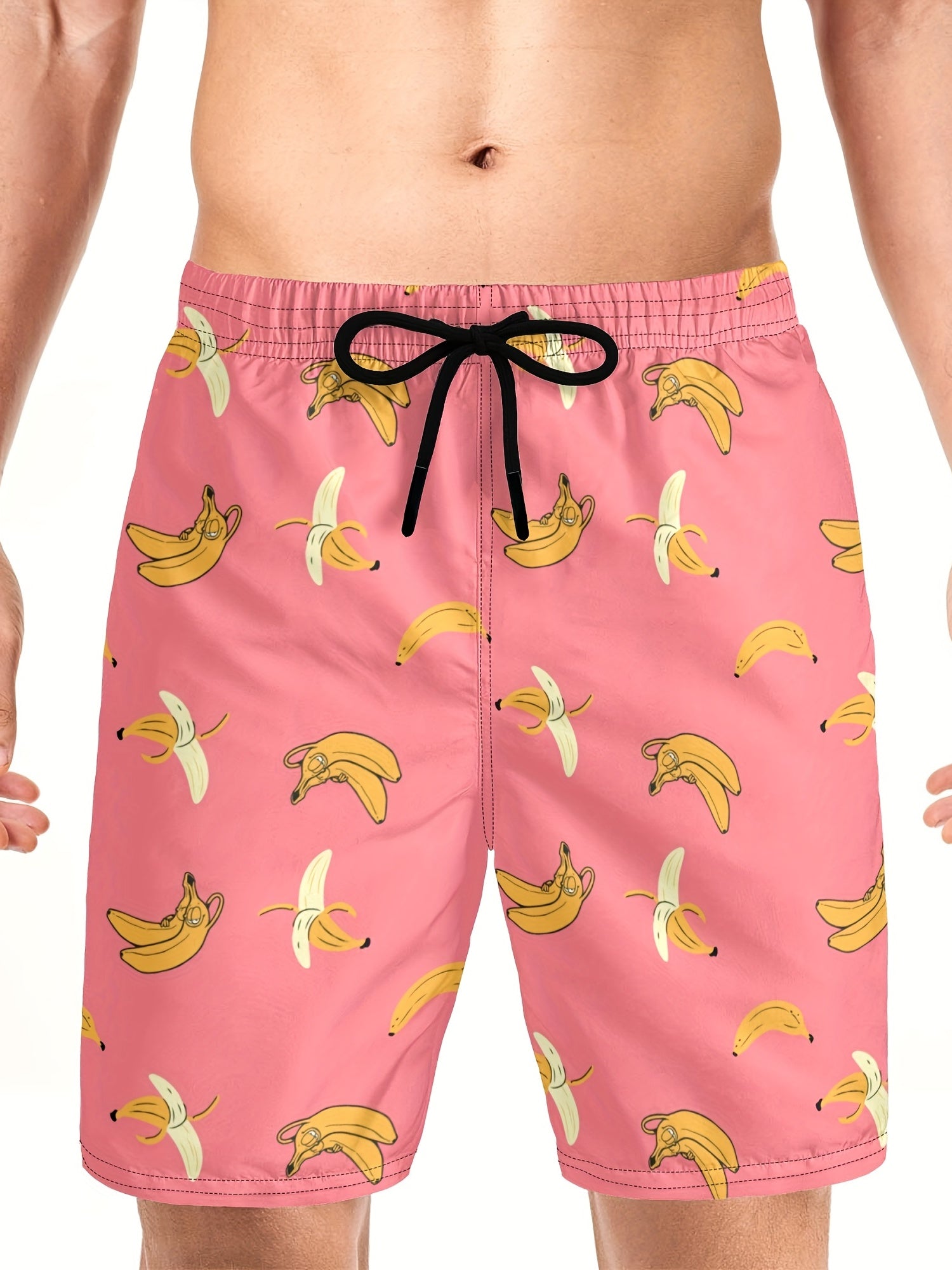Bananas Drawstring Swim Trunk Men's Board Shorts