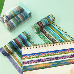 14 Rolls Floral Theme Washi Tape Collection Creative Craft Accessories