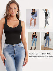 SCARBORO Seamless Shaping Vest Tummy Control Compression Shaper