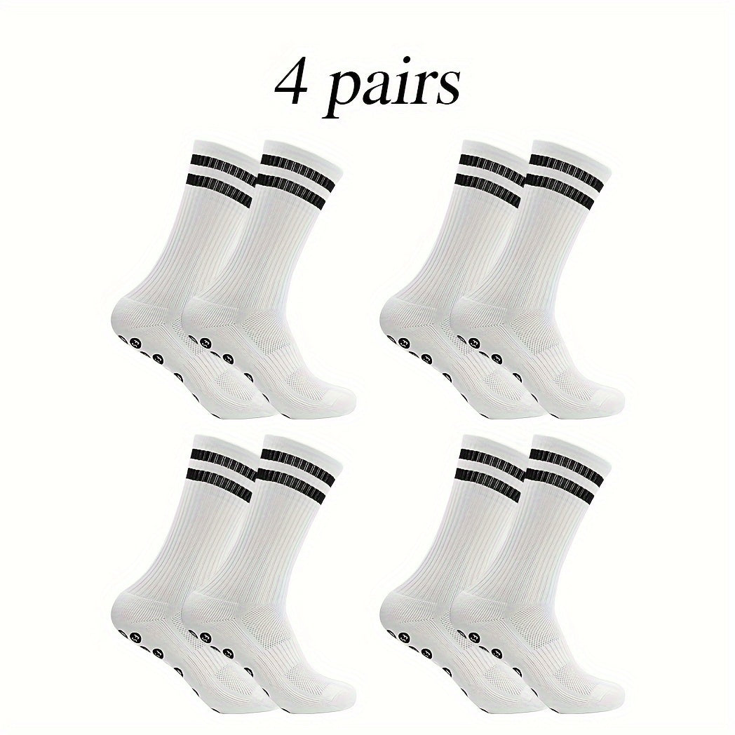 Non slip Soccer Socks Breathable Sweat-absorbing Crew Socks