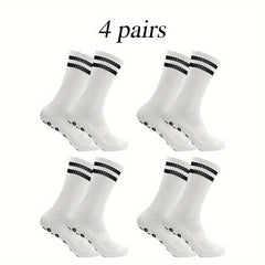 Non slip Soccer Socks Breathable Sweat-absorbing Crew Socks