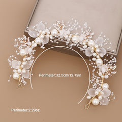 Faux Pearl Hair Hoop Bridal Wedding Headband