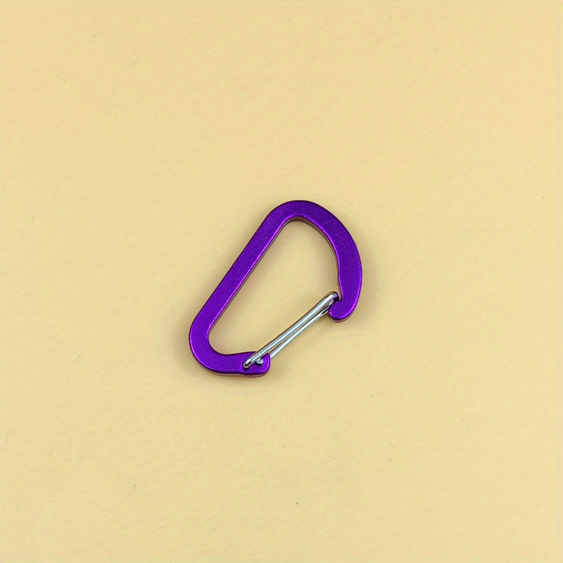 6pcs Aluminum D-Shaped Hanging Buckle Multifunctional Hook