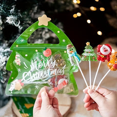 10pcs Christmas Gift Bags for Candy Packaging