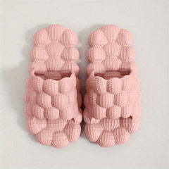 Women's Lychee Pattern Slides Massage Bath Shoes Non Slip Home Slides