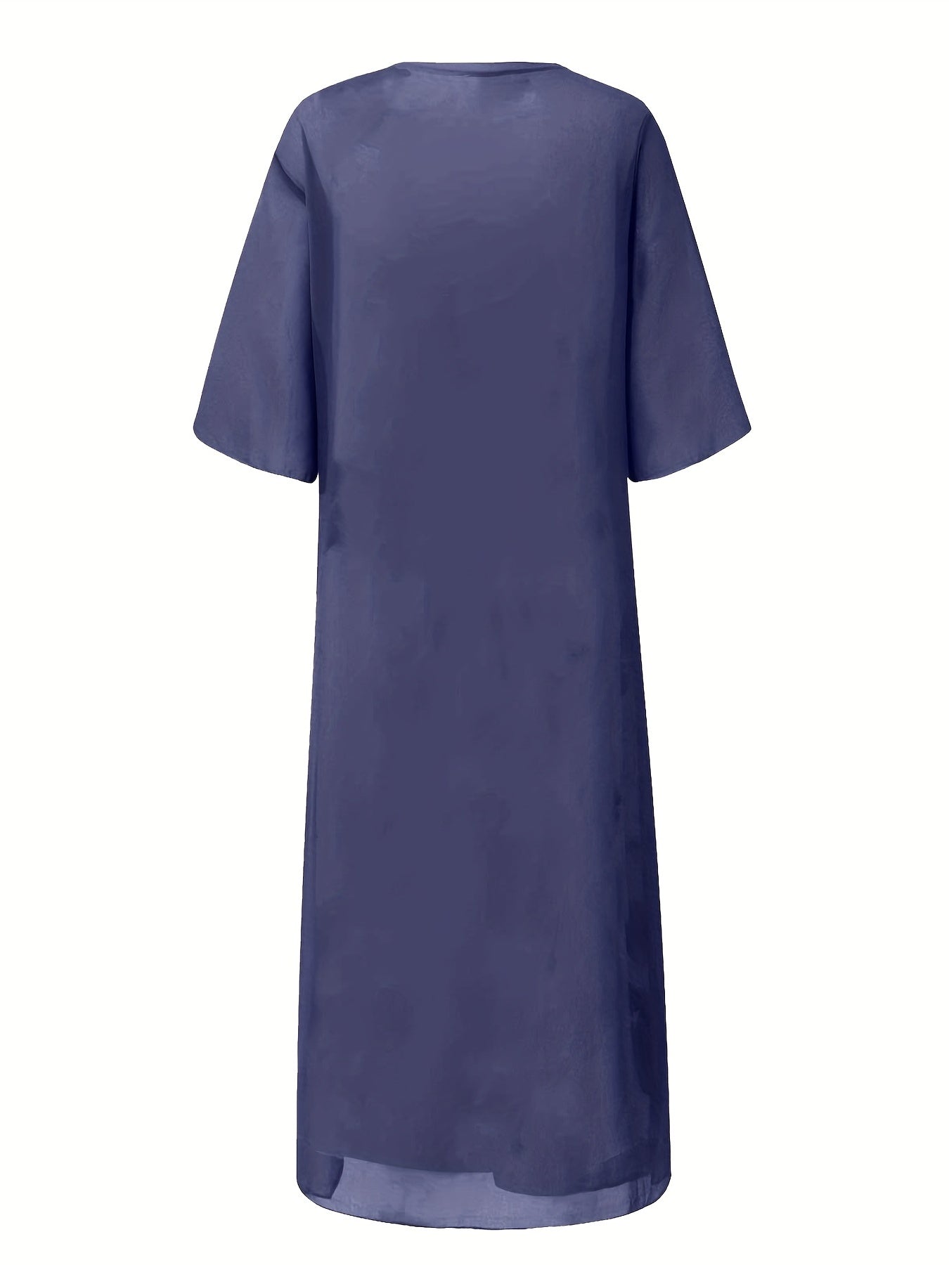 Casual Two-piece Dress Set Half Sleeve Coat & Marble Print Tank Dress
