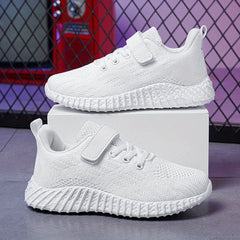Boys' Breathable Knit Running Shoes Soft Sole Sneakers Non Slip
