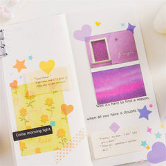 6pcs Candy Heart Star Waterproof Tapes DIY Crafts Gift Wrapping Scrapbooking