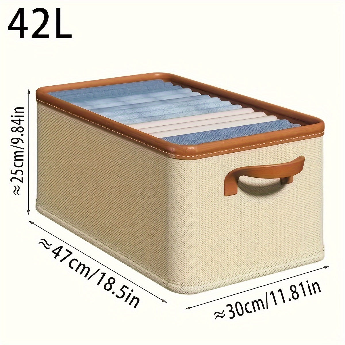 Waterproof Clothing Storage Box with Pu Edged - Multiple Sizes
