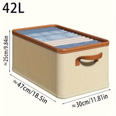 Waterproof Clothing Storage Box with Pu Edged - Multiple Sizes