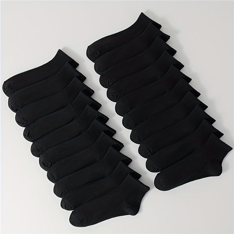 20 Pairs Women's Short Socks Comfy & Breathable All match Stockings