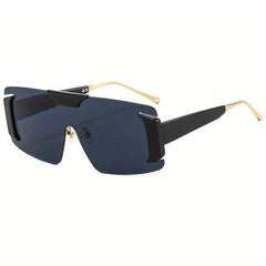 Men's Rimless Sunglasses, Holiday Party Sunglasses with Case