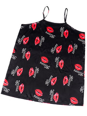 Lip Print Satin Cami PJ Top
