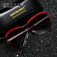 RoyalHot Polarized Vintage Sunglasses Aloly Frame Driving Sun Glasses